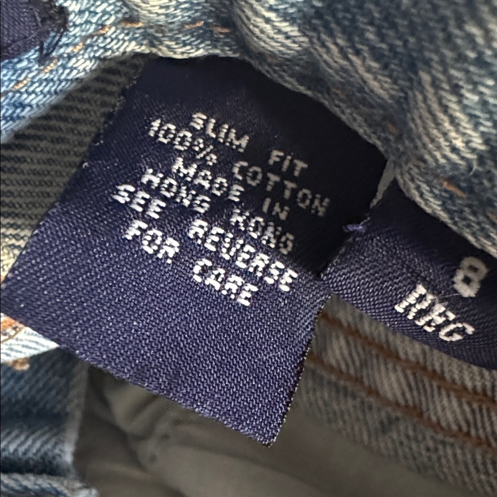 GAP Vintage Embroidered Blue Denim Maxi Skirt Jeans Floral A-Line 8 Patchwork - Picture 9 of 9